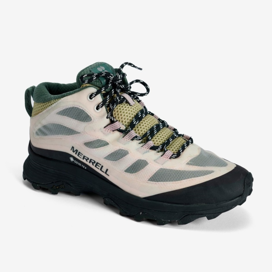 Merrell Naisten Moab Speed Mid Gore-tex X Hikinen Betty Valkoinen-vaaleanpunainen