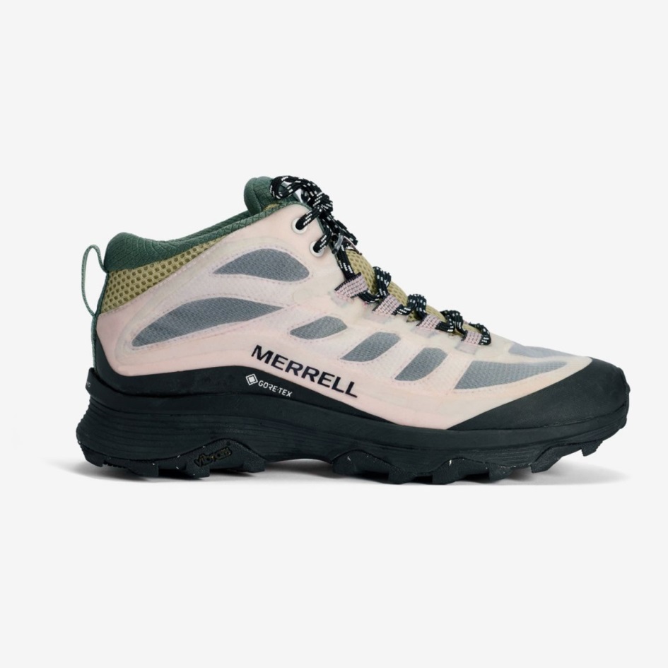 Merrell Naisten Moab Speed Mid Gore-tex X Hikinen Betty Valkoinen-vaaleanpunainen