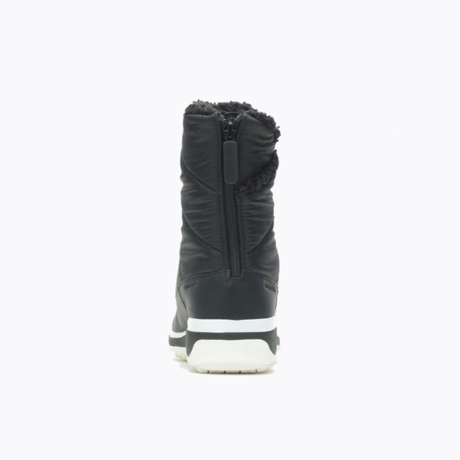 Merrell Naisten Snowcreek Sport Mid Zip Polar Vedenpitävä Musta