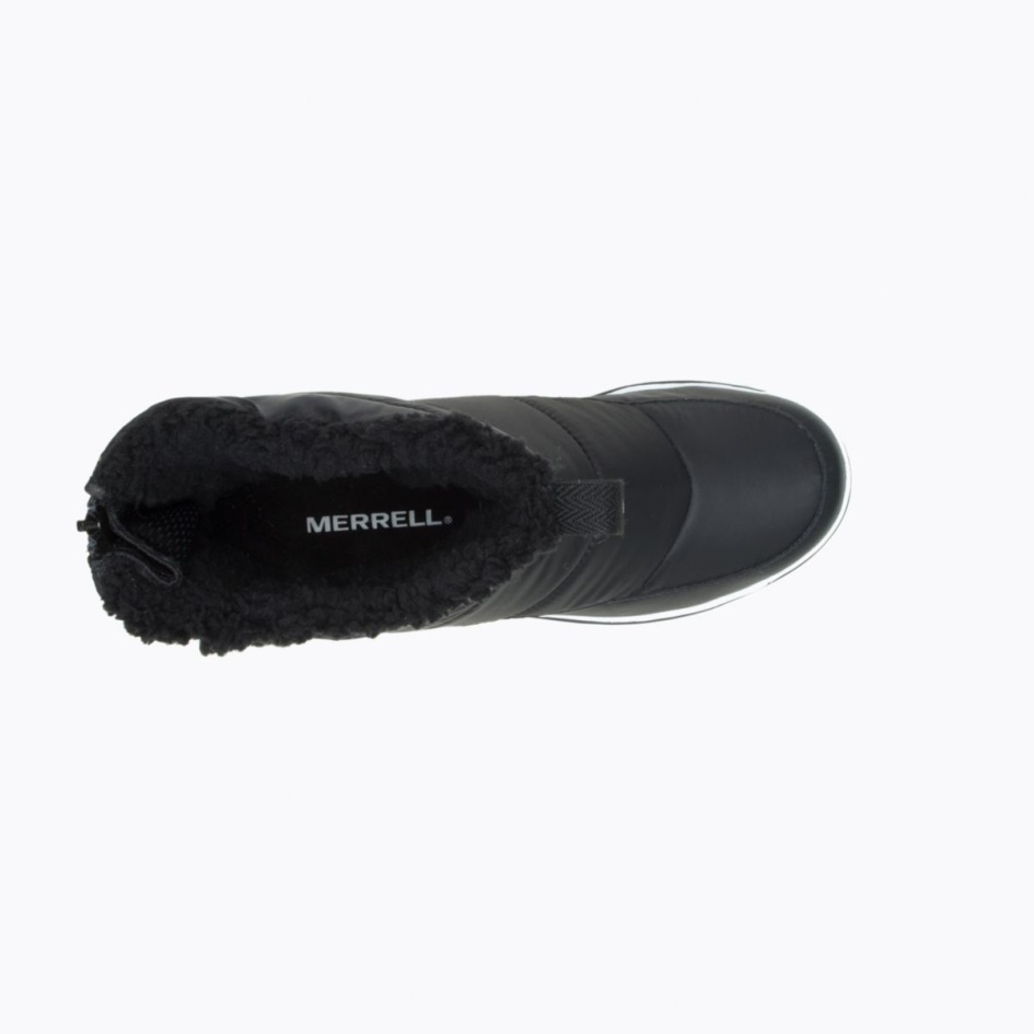 Merrell Naisten Snowcreek Sport Mid Zip Polar Vedenpitävä Musta