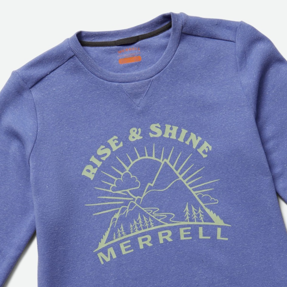 Merrell Naisten Joukkue Ulkoilu Crewneck Fleece Baja Blue Kanerva