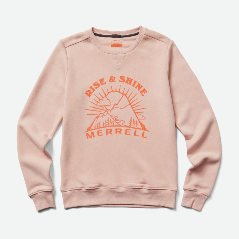 Merrell Naisten Joukkue Ulkoilu Crewneck Fleece Ruusun Savu Kanerva