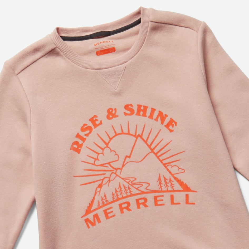 Merrell Naisten Joukkue Ulkoilu Crewneck Fleece Ruusun Savu Kanerva