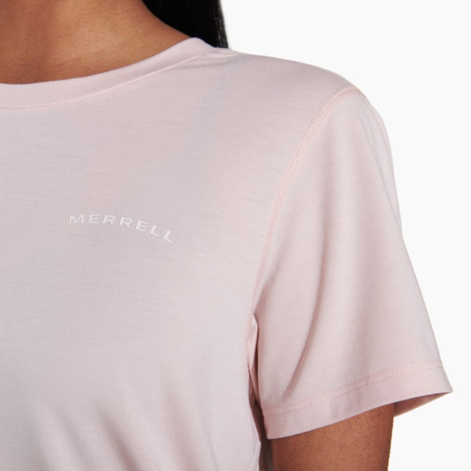 Merrell Naisten Tencel™ Lyhythihainen Tee Ruusunsavu