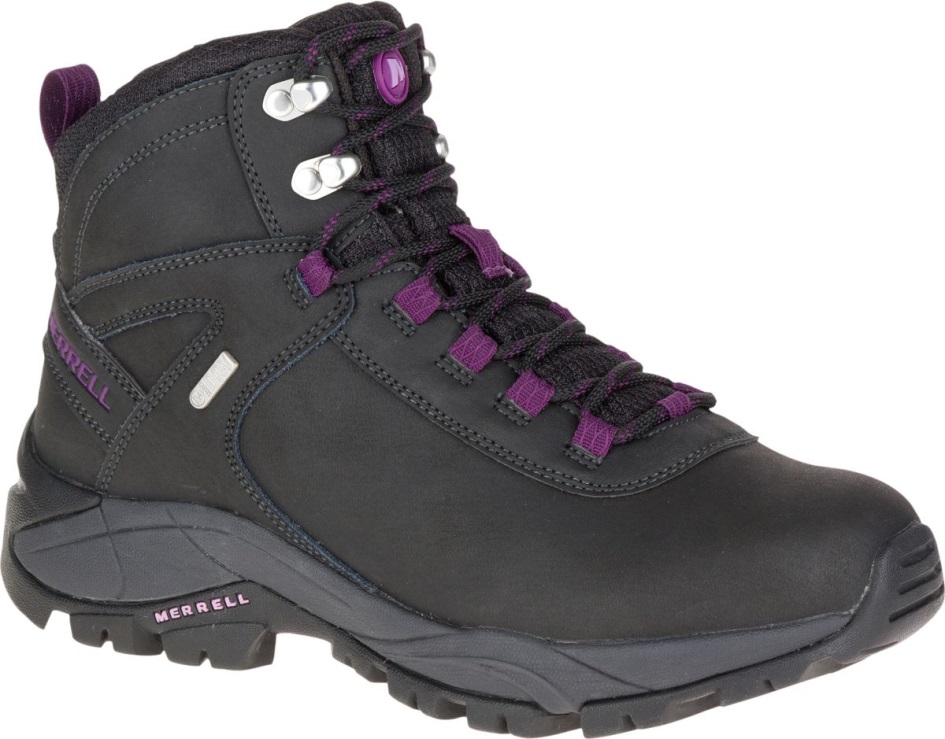 Merrell Naisten Vego Mid Nahka Vedenpitävä Musta-gloxinia